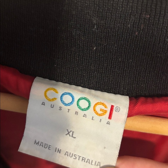 Vtg COOGI Australia Black Suede Leather 3D Knit Jacket Men's XL Rare 90s Hip Hop - Picture 5 of 12